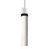 ZEEV Lighting ZIGRINA 8 Inch E26 Clear Globe Glass Pendant Light and in Matte White with Black Metal Finish Model: P11706-E26-MW-K-SBB-G11