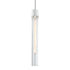 ZEEV Lighting ZIGRINA 8 Inch E26 Clear Globe Glass Pendant Light and in Matte White with Nickel Metal Finish Model: P11706-E26-MW-K-PN-G11
