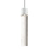 ZEEV Lighting ZIGRINA 8 Inch E26 Clear Globe Glass Pendant Light and in Matte White with Nickel Metal Finish Model: P11706-E26-MW-K-PN-G11