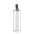 ZEEV Lighting ZIGRINA 8 Inch E26 Clear Globe Glass Pendant Light and in Polished Nickel Metal Finish Model: P11707-E26-PN-G11