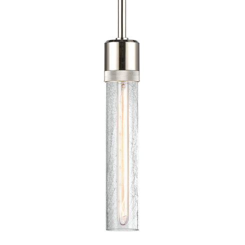 ZEEV Lighting ZIGRINA 8 Inch E26 Clear Globe Glass Pendant Light and in Polished Nickel Metal Finish Model: P11707-E26-PN-G11