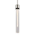 ZEEV Lighting ZIGRINA 8 Inch E26 Clear Globe Glass Pendant Light and in Polished Nickel with Black Metal Finish Model: P11707-E26-PN-K-SBB-G11