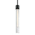 ZEEV Lighting ZIGRINA 8 Inch E26 Clear Globe Glass Pendant Light and in Satin Brushed Black Metal Finish Model: P11708-E26-SBB-G11