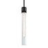 ZEEV Lighting ZIGRINA 8 Inch E26 Clear Globe Glass Pendant Light and in Satin Brushed Black Metal Finish Model: P11708-E26-SBB-G11