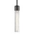 ZEEV Lighting ZIGRINA 8 Inch E26 Clear Globe Glass Pendant Light and in Satin Brushed Black with Nickel Metal Finish Model: P11708-E26-SBB-K-PN-G11