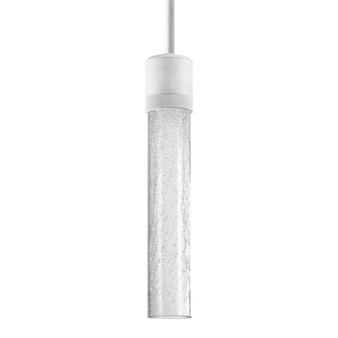 ZEEV Lighting ZIGRINA 8 Inch LED 3CCT Clear Globe Glass Pendant Light and in Matte White Metal Finish Model: P11702-LED-MW-G11