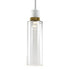 ZEEV Lighting ZIGRINA 8 Inch LED 3CCT Clear Globe Glass Pendant Light and in Matte White with Brass Metal Finish Model: P11702-LED-MW-K-AGB-G11