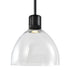 ZEEV Lighting ZIGRINA 8 Inch LED 3CCT Clear Globe Glass Pendant Light and in Satin Brushed Black Metal Finish Model: P11704-LED-SBB-G11