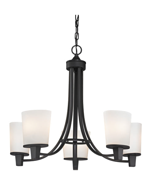 1098-78 Dolan Designs Ellipse II 5 Light Chandelier bolivian