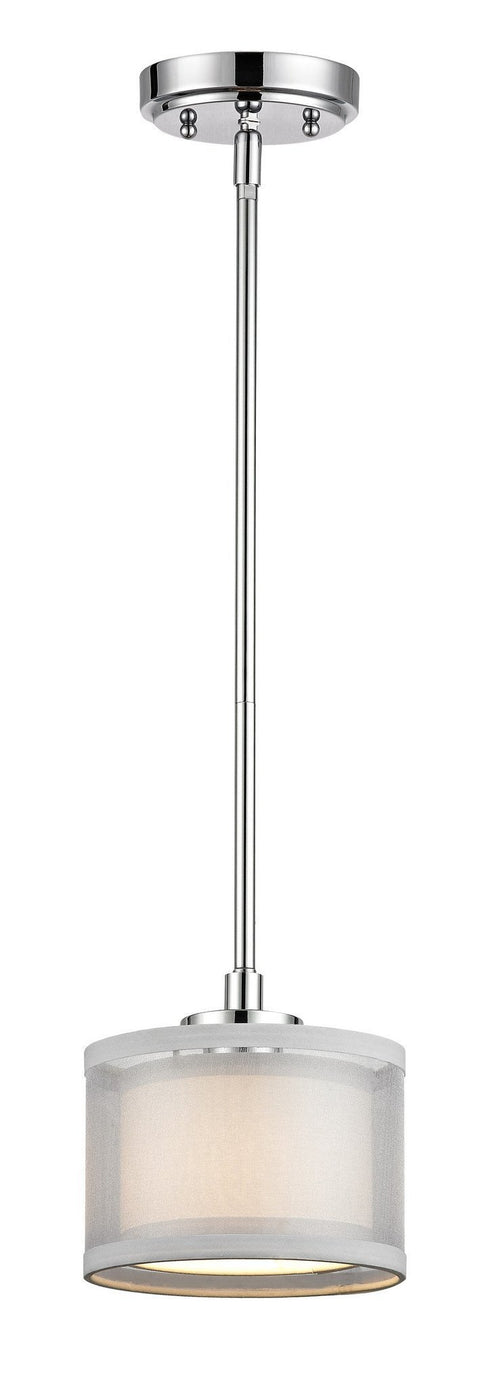 1271-26 Dolan Designs Double Organza Mini Pendant chrome