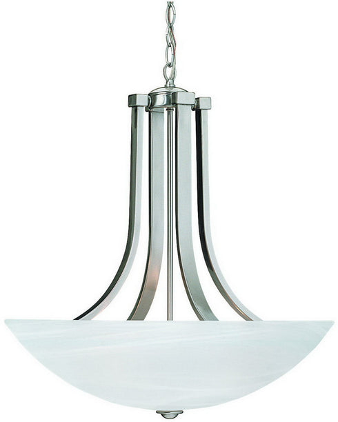 207-09 Dolan Designs Fireside 4 Light Pendant Satin Nickel