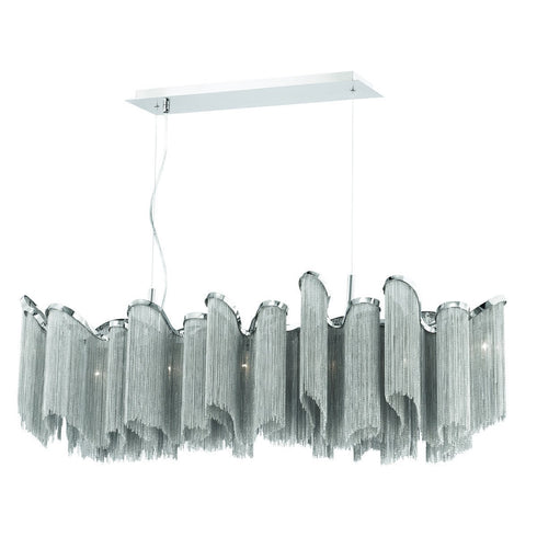 22824-011 Eurofase Cadena 7lt Pendant Nickel