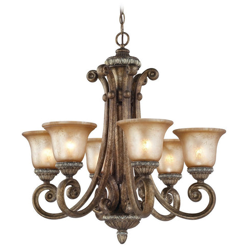 2400-162 Dolan Designs Carlyle 6 Light Chandelier Verona