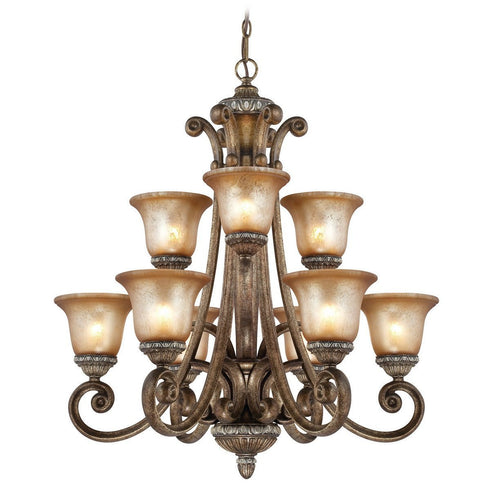 2402-162 Dolan Designs Carlyle 9 Light Chandelier Verona