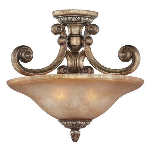 2405-162 Dolan Designs Carlyle 2 Light Semi Flushmount Verona