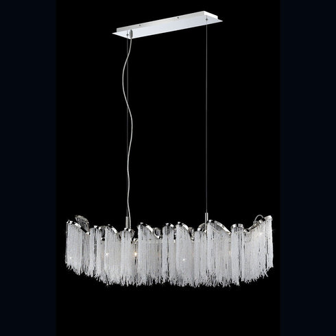 26609-010 Eurofase Ellena 7lt Chandelier Nickel