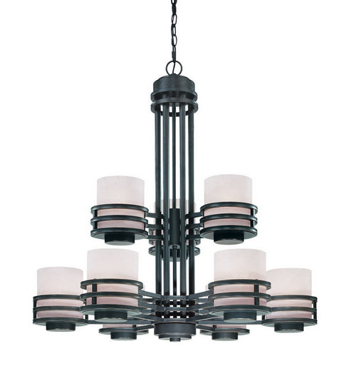 2662-78 Dolan Designs Saturn 9 Light 2Tier Chandelier Bolivian