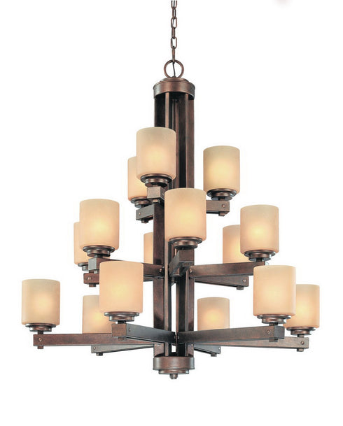2703-90 Dolan Designs Sherwood 15 Light 3Tier Chandelier Sienna