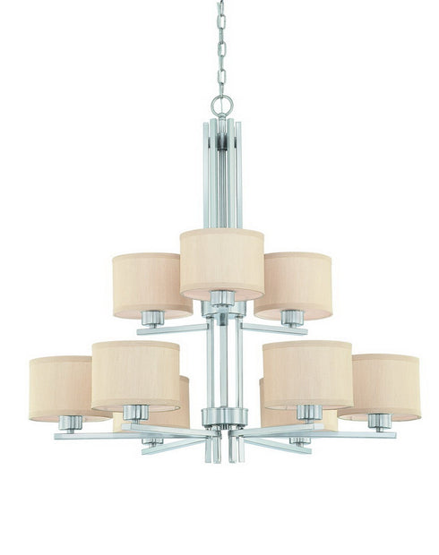 2942-09 Dolan Designs Tecido 9 Light Chandelier