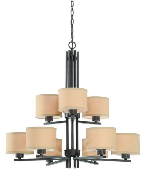 2942-34 Dolan Designs Tecido 9 Light Chandelier