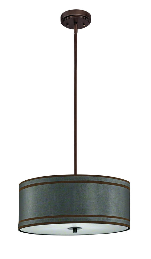 5114-220 Dolan Designs Rio fabric shade pendant Neuvelle Bronze
