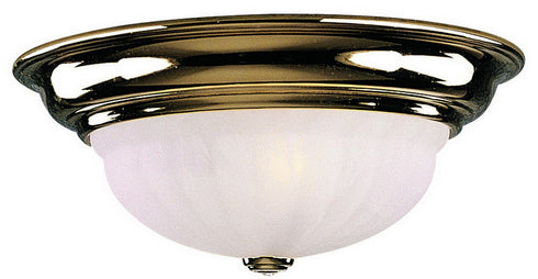 522-14 Dolan Designs Richland 2 Light Flushmount Polished Brass