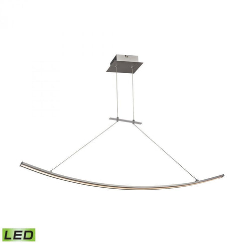 Alico (Elk) Bow 1 Light Island Light In Aluminum With Model: LC1310-10-98