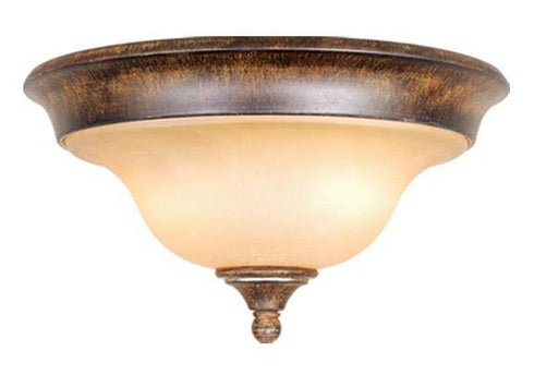 BE-CCU130AW Vaxcel Berkeley 13" Flush Mount Aged Walnut