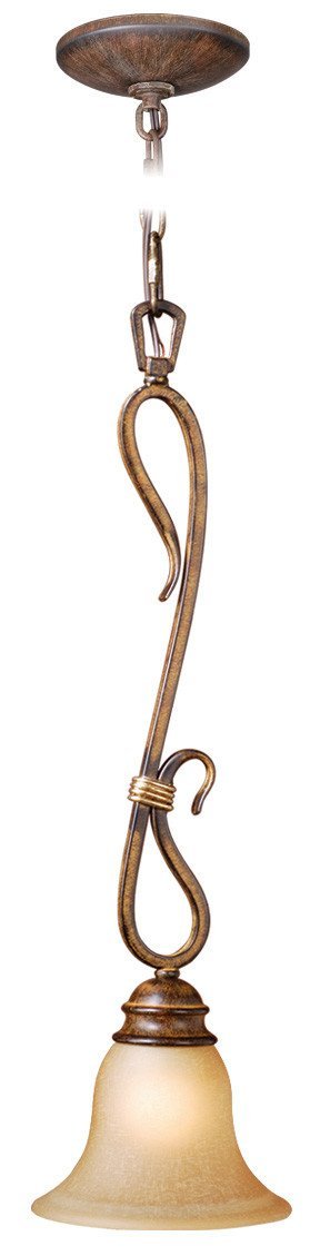 BE-PDD070AW Vaxcel Berkeley 7" Mini Pendant Aged Walnut