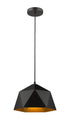 Bethel International 1 Light Single Pendant Lighting Model: YS7702-1PS-BK