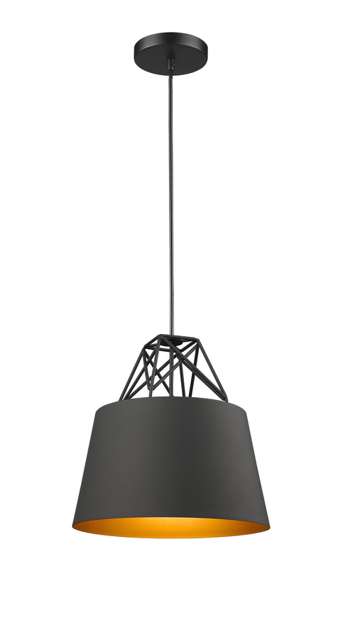 Bethel International 1 Light Single Pendant Lighting Model: YS7703-1PS-BK