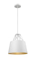 Bethel International 1 Light Single Pendant Lighting Model: YS7703-1PS-WH