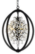 Bethel International 4 Light Chandelier Model: LA10C18BLK