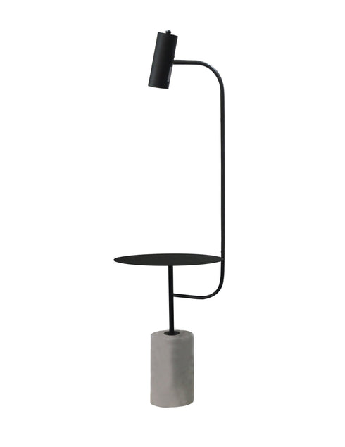 Bethel International 1 Light Floor Lamp Model: MFL45PQ-BK