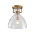 Bethel International 1 Light Semi Flush Mount Model Number: LC02FM14BLK