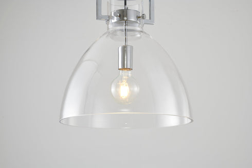 Bethel International 1 Light Semi Flush Mount Model Number: LC02FM14BLK