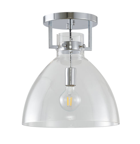 Bethel International 1 Light Semi Flush Mount Model Number: LC02FM14BLK
