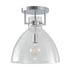 Bethel International 1 Light Semi Flush Mount Model Number: LC02FM14BLK