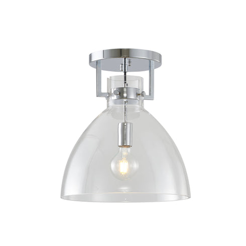 Bethel International 1 Light Semi Flush Mount Model Number: LC02FM14BLK