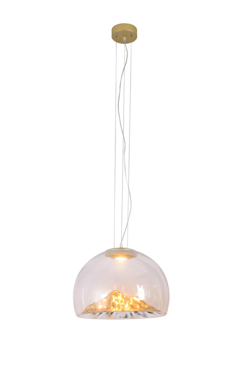 Bethel International 1 Light Single Pendant Lighting Model: DLS16P15G