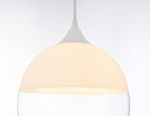 Bethel International 1 Light Single Pendant Lighting Model: DU68WH