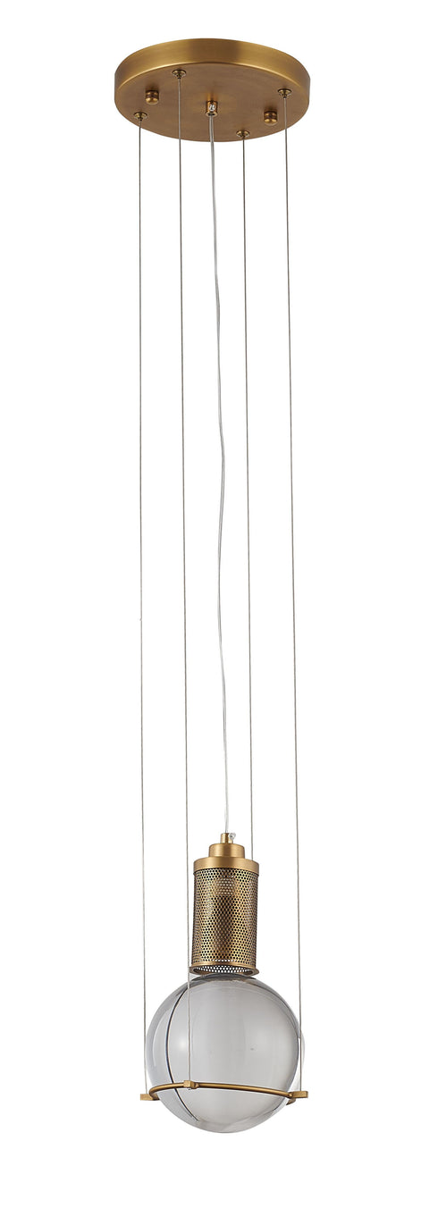 Bethel International 1 Light Single Pendant Lighting Model: MU91P5BR