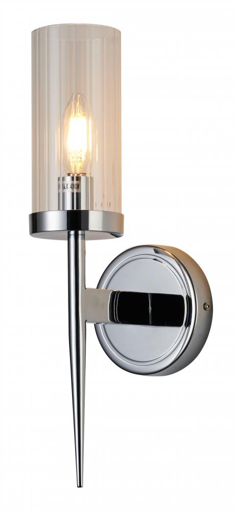 Bethel International 1 Light Wall Sconce Model: MU27S-CH