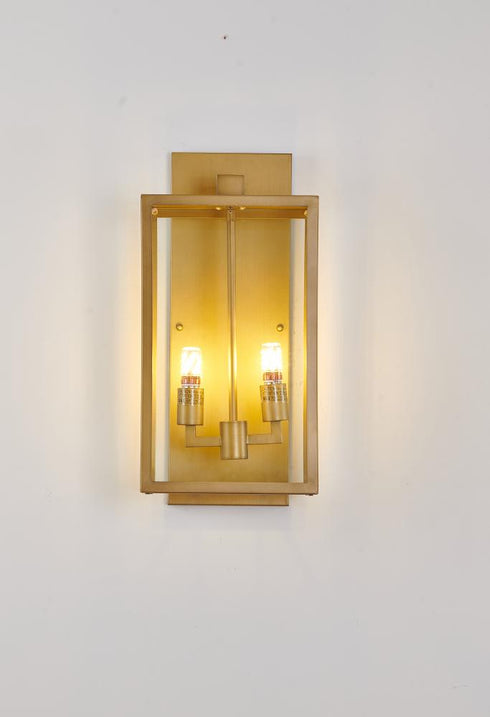 Bethel International 2 Light Outdoor Wall Sconce Model: KC02W21BR