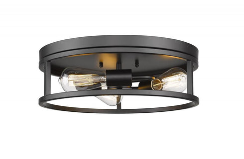 Bethel International 3 Light Flush Mount Model: YS2180C16BLK