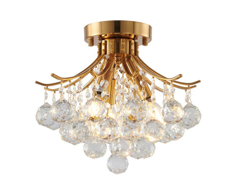 Bethel International 3 Light Semi Flush Mount Model: BET01FM12BR