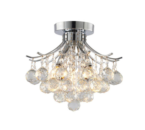 Bethel International 3 Light Semi Flush Mount Model: BET01FM12CH