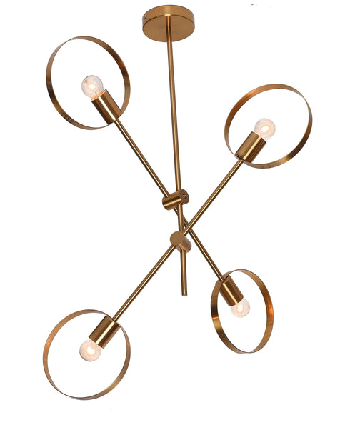 Bethel International 4 Light Ceiling Fixture Model: TR69C24BR