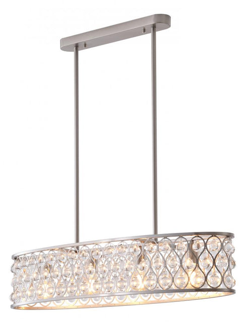 Bethel International 4 Light Chandelier Model: DU163C35SN