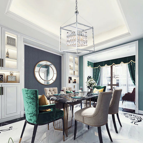 Bethel International 4 Light Chandelier Model: LA11